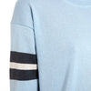 Seattle Sport Stripe Cashmere Silk Sweater Pale Blue Marilyn Moore