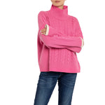 Anya Cashmere Cable Jumper Cashmere Pink Marilyn Moore