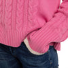 Anya Cashmere Cable Jumper Cashmere Pink Marilyn Moore