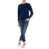 Cashmere Crew Sweater Navy Marilyn Moore