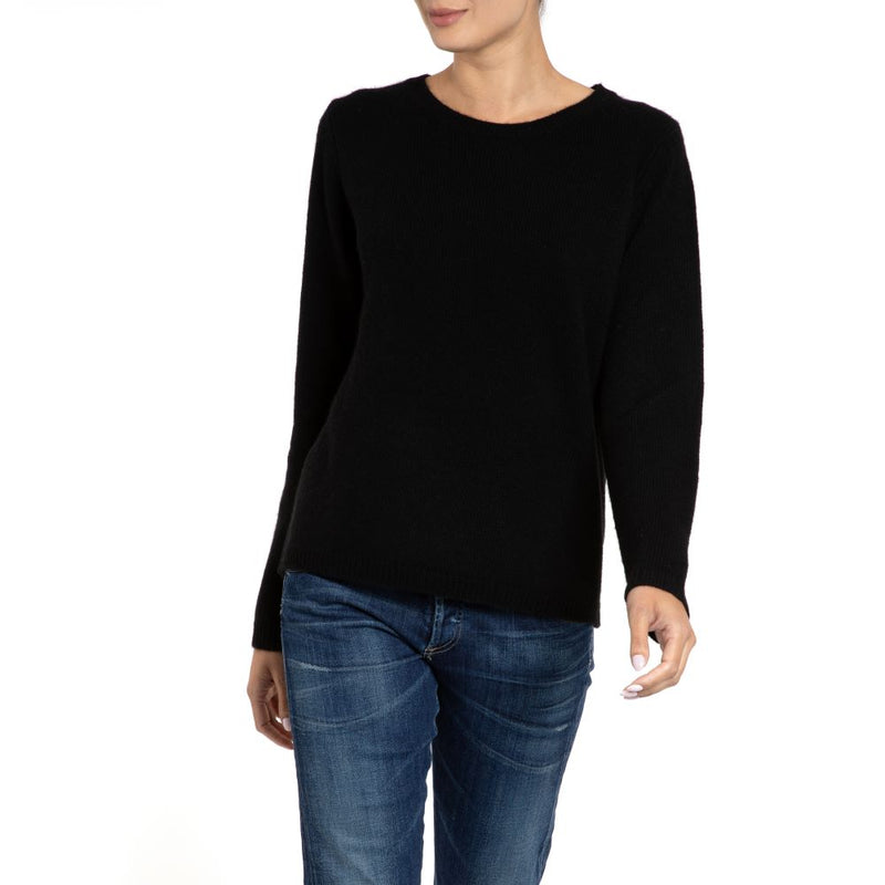 Brooklyn Handmade Cashmere Jumper Black Marilyn Moore 