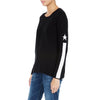 Cashmere Star sweater Black ivory stripe Marilyn Moore