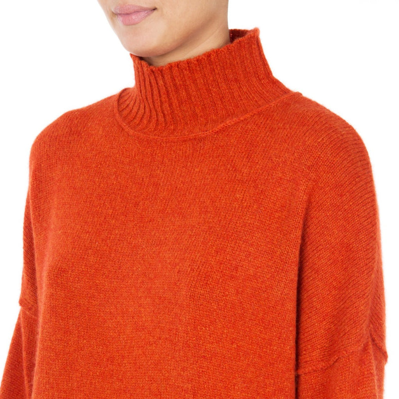 Dublin Slouchy Cashmere jumper Burnt Orange Marilyn Moore Loro Piana Orange Cashmere Sweater