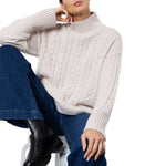 Anya Cashmere Cable Jumper Natural Marilyn Moore