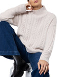 Anya Cashmere Cable Jumper Cashmere Natural Marilyn Moore