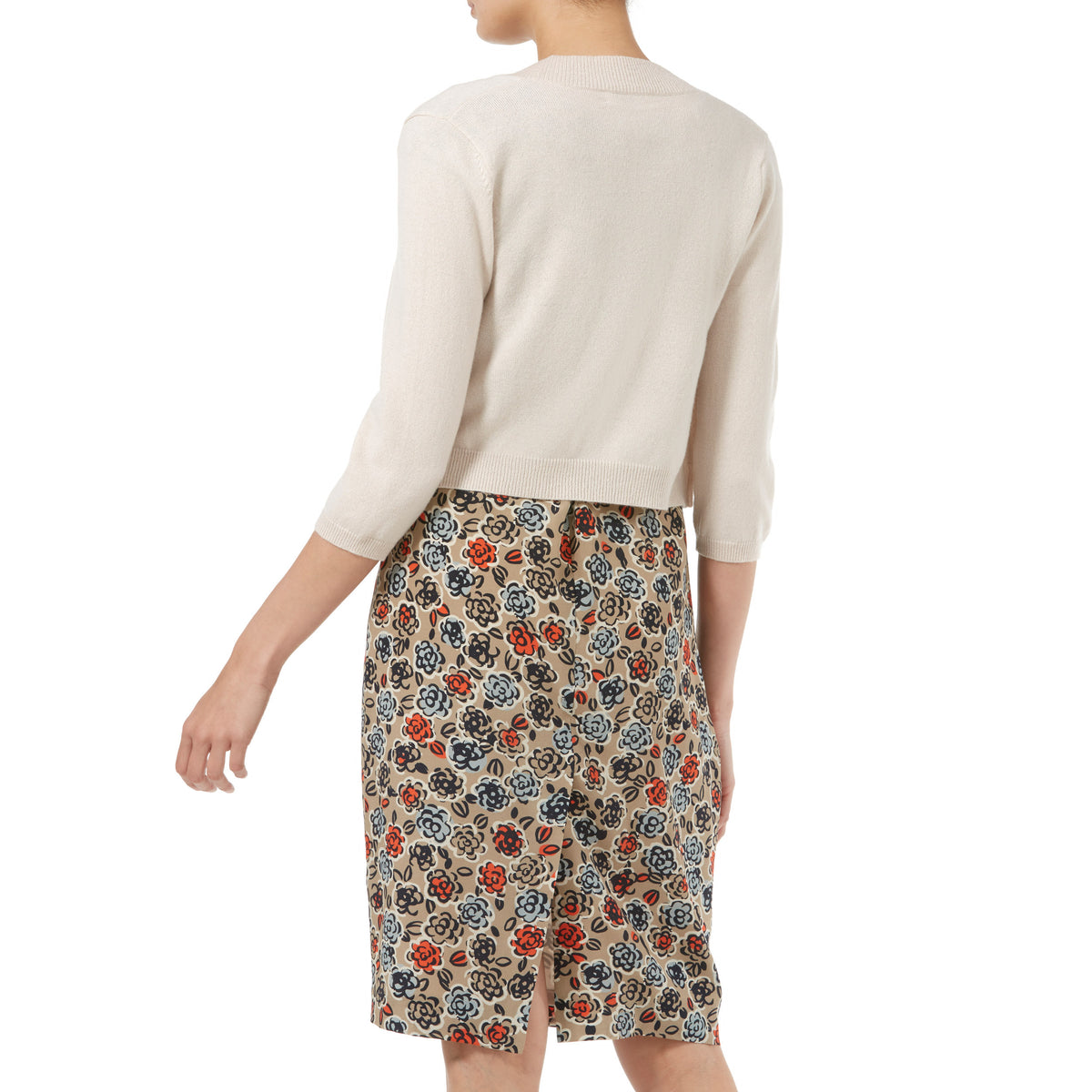 Avi Ivory Cashmere Cardigan Shrug