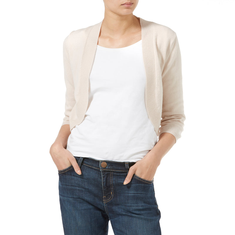 Avi Ivory Cashmere Cardigan Shrug