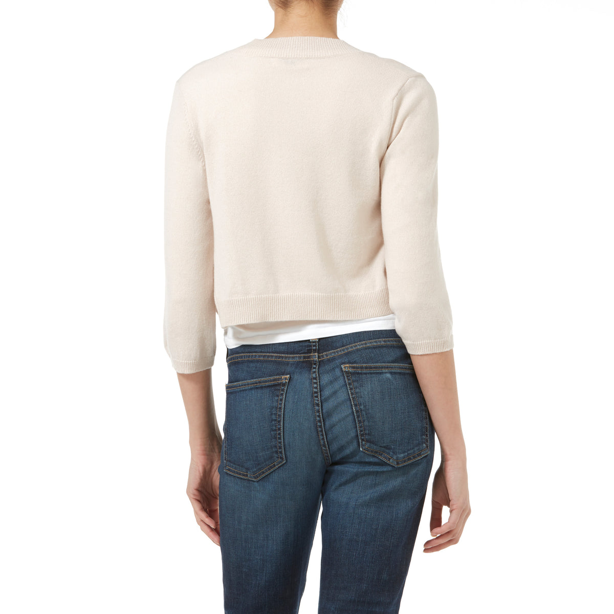 Avi Ivory Cashmere Cardigan Shrug