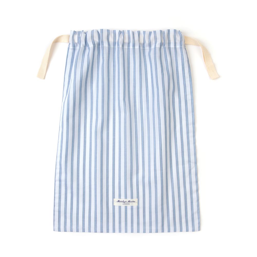 Cotton shirting drawstring bag Marilyn Moore