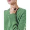 Loro Piana Cashmere Boyfriend Crew Neck sweater Green Marilyn Moore