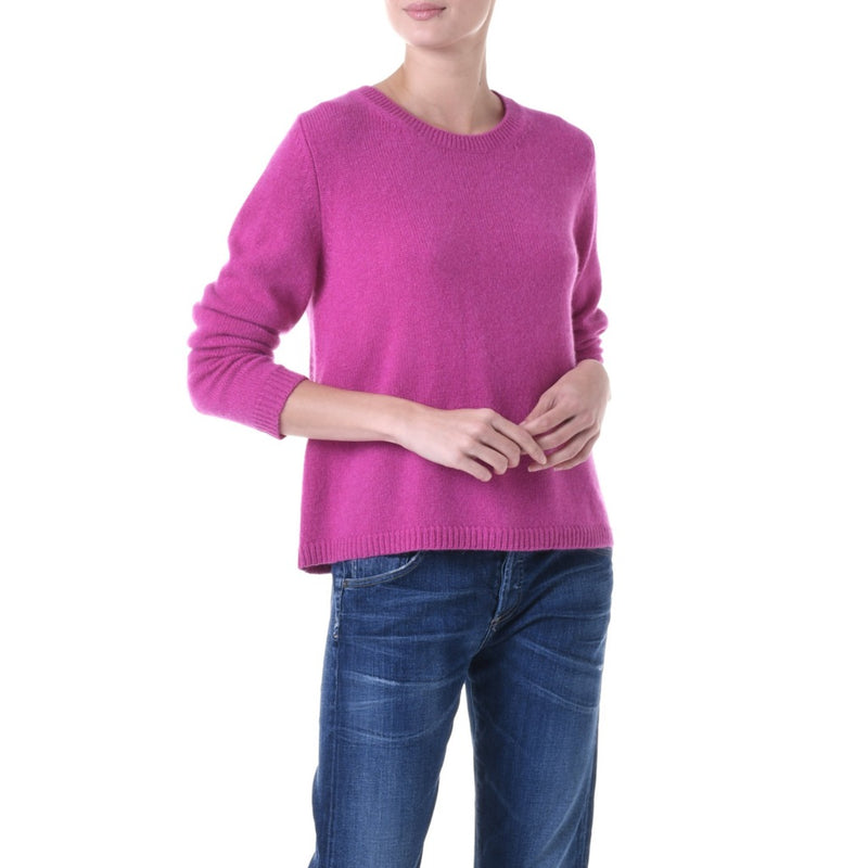 Brooklyn Handmade boxy Cashmere jumper Fuchsia  Barbie pink Marilyn Moore