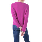 Brooklyn Handmade boxy Cashmere jumper Fuchsia Marilyn Moore