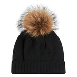 Double Layer Cashmere hat Black From Marilyn Moore