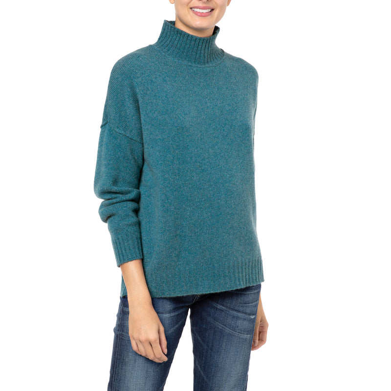 Loro Piana Cashmere sweater DUBLIN Oversized Jumper Chagall Green Teal