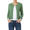 Dolly Cashmere round neck cardigan Green Marilyn Moore