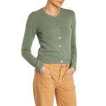 Dolly Cashmere cardigan Sage Green Marilyn Moore