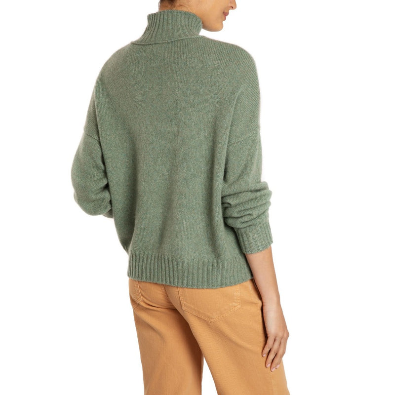 Dublin Slouchy Cashmere Jumper Sage Grey Marilyn Moore