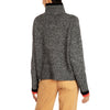 Slouchy Tweed Cashmere jumper Charcoal black orange Marilyn Moore