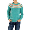 Belly Conklin Wool Fair Isle Sweater Teal Green Faye by Marilyn Moore