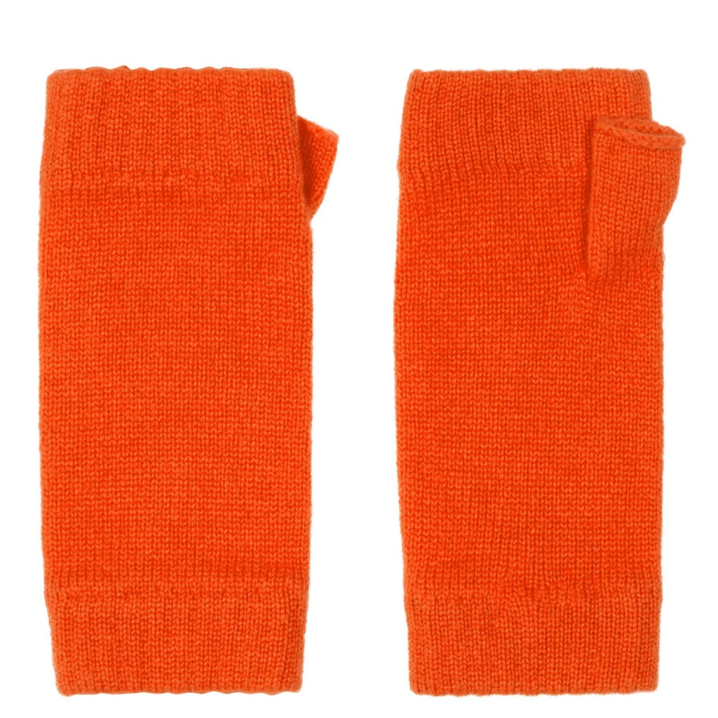 Cashmere wrist warmers Burnt orange Scottish Marilyn Moore