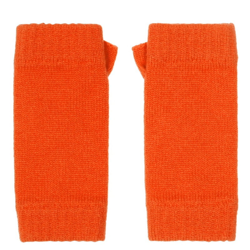 Cashmere wrist warmers Burnt orange Scottish Marilyn Moore