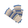 Scottish fair isle gloves oat blue Marilyn Moore