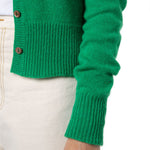 Lilibet 40s Retro Revival Cashmere Cardigan Green Marilyn Moore