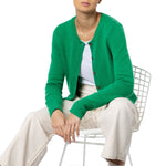 Lilibet 40s Retro Revival Loro Piana Cashmere Cardigan Green Marilyn Moore
