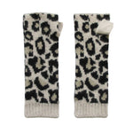 Cashmere Wrist warmers knit natural black Marilyn Moore