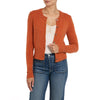 Lilibet Cashmere Cropped Cardigan Orange Marilyn Moore