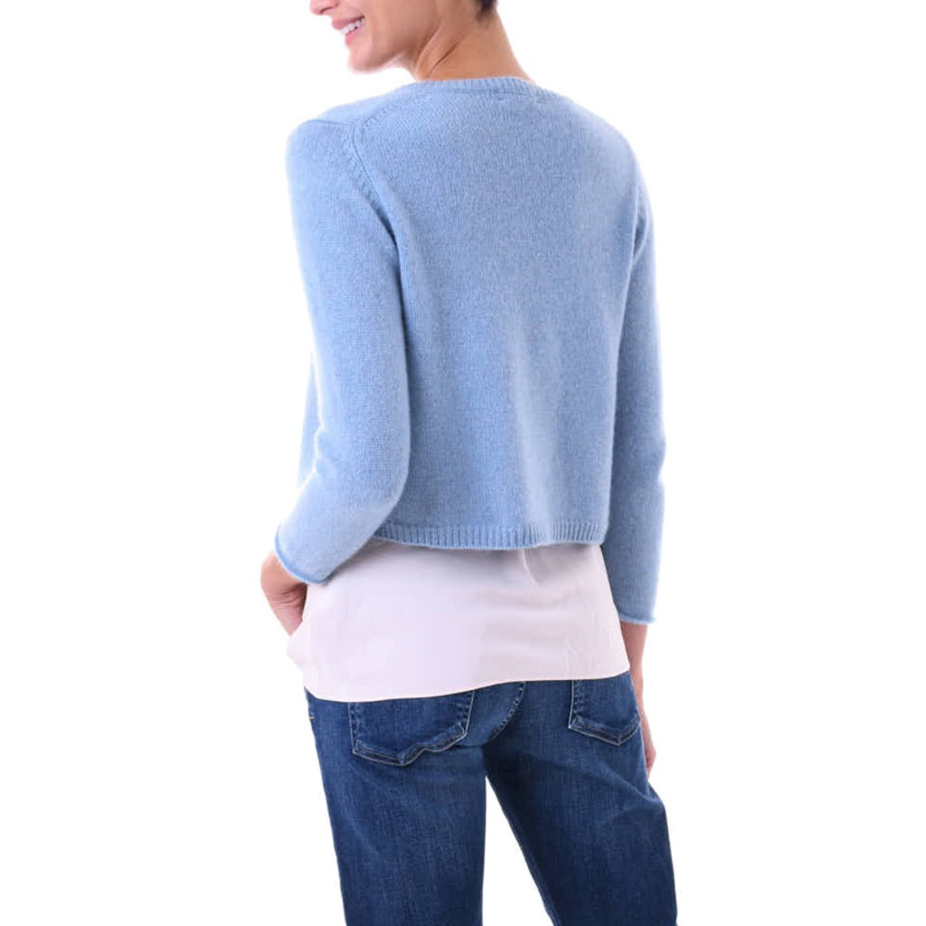 Cashmere sales cardigan blue