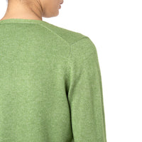 Cashmere Silk Cardigan V neck Green Marilyn Moore