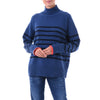 St Ives sweater Handmade Loro Piana Cashmere Stripe Jumper - Marilyn Moore