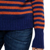 Marilyn Moore- Padstow Stripe Loro Piana Cashmere Sweater Indigo