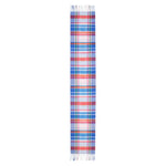 Bright Plaid Scarf Pink Orange Aqua Marilyn Moore