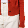 Roshin Cashmere V-neck Cardigan Orange Marilyn Moore