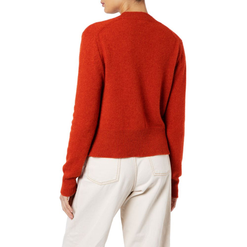 Roshin Cashmere V-neck Cardigan Orange Marilyn Moore