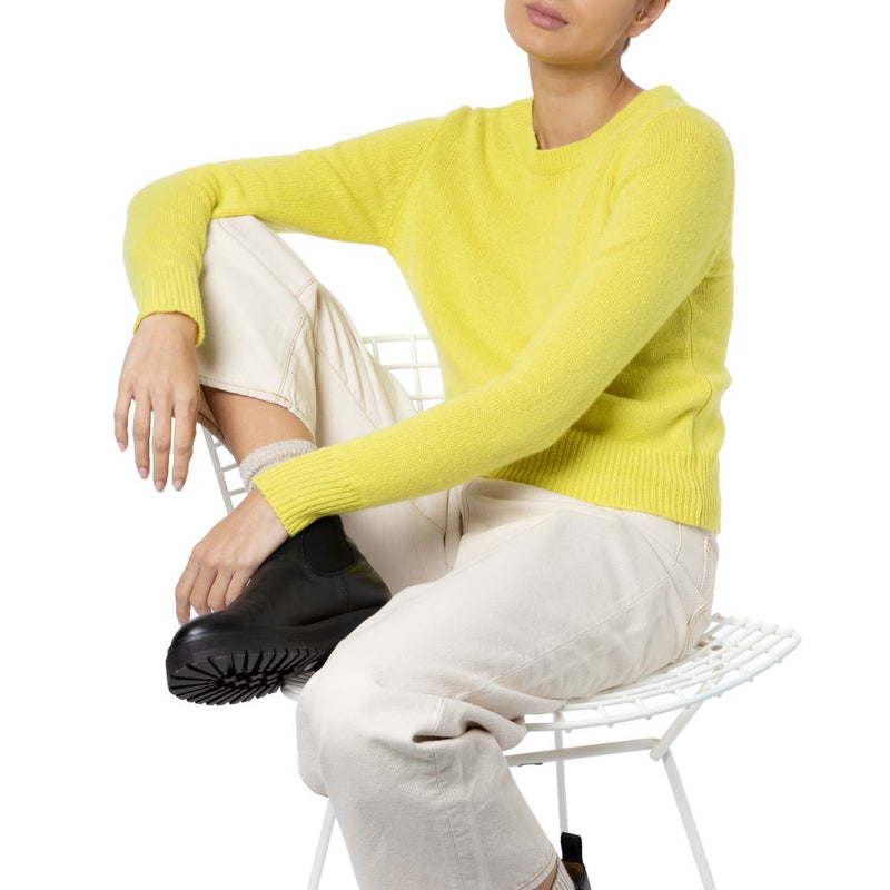 Marilyn Moore Shoreditch Contemporary Cashmere Jumper Citron