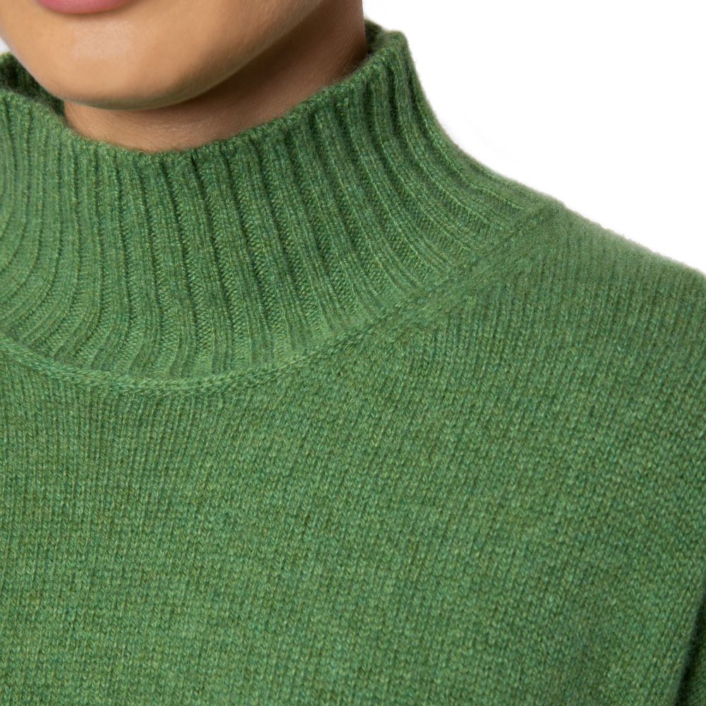St Ives Slouchy Cashmere jumper Green Marilyn Moore