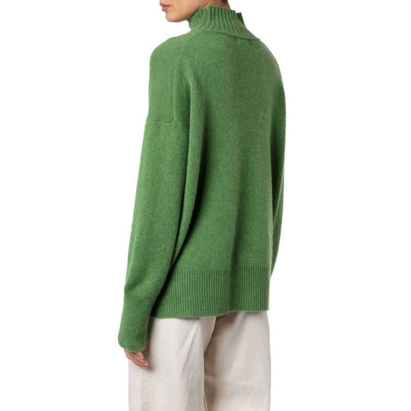 St Ives Slouchy Cashmere jumper Green Marilyn Moore