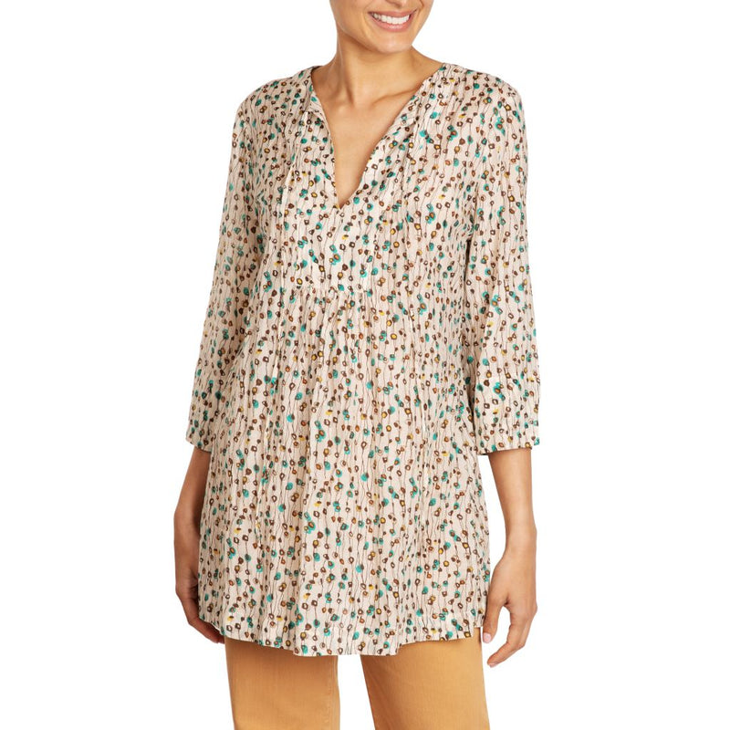 Scarlett Silk Cotton Kaftan Retro Print Marilyn Moore
