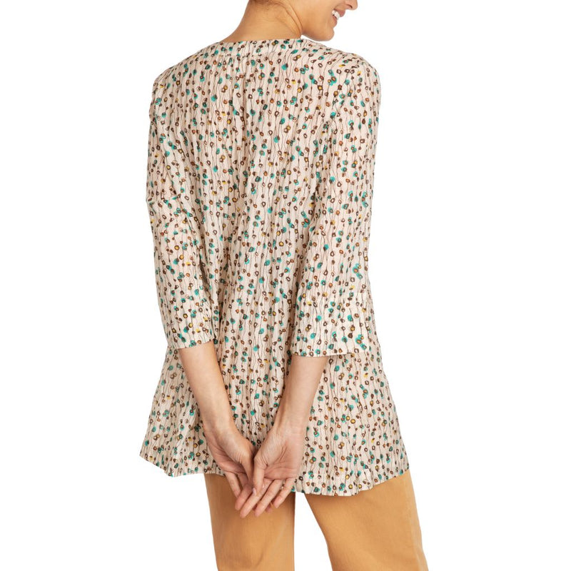Scarlett Silk Cotton Kaftan Retro Print Marilyn Moore