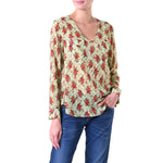 Red Roses Silk Shirt Marilyn Moore