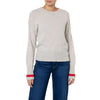 Tess Slouchy Cashmere jumper Natural Red stripe Marilyn Moore