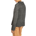 Polo collared Cashmere sweater Charcoal Marilyn Moore