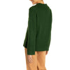 Polo collared Cashmere sweater Green Marilyn Moore